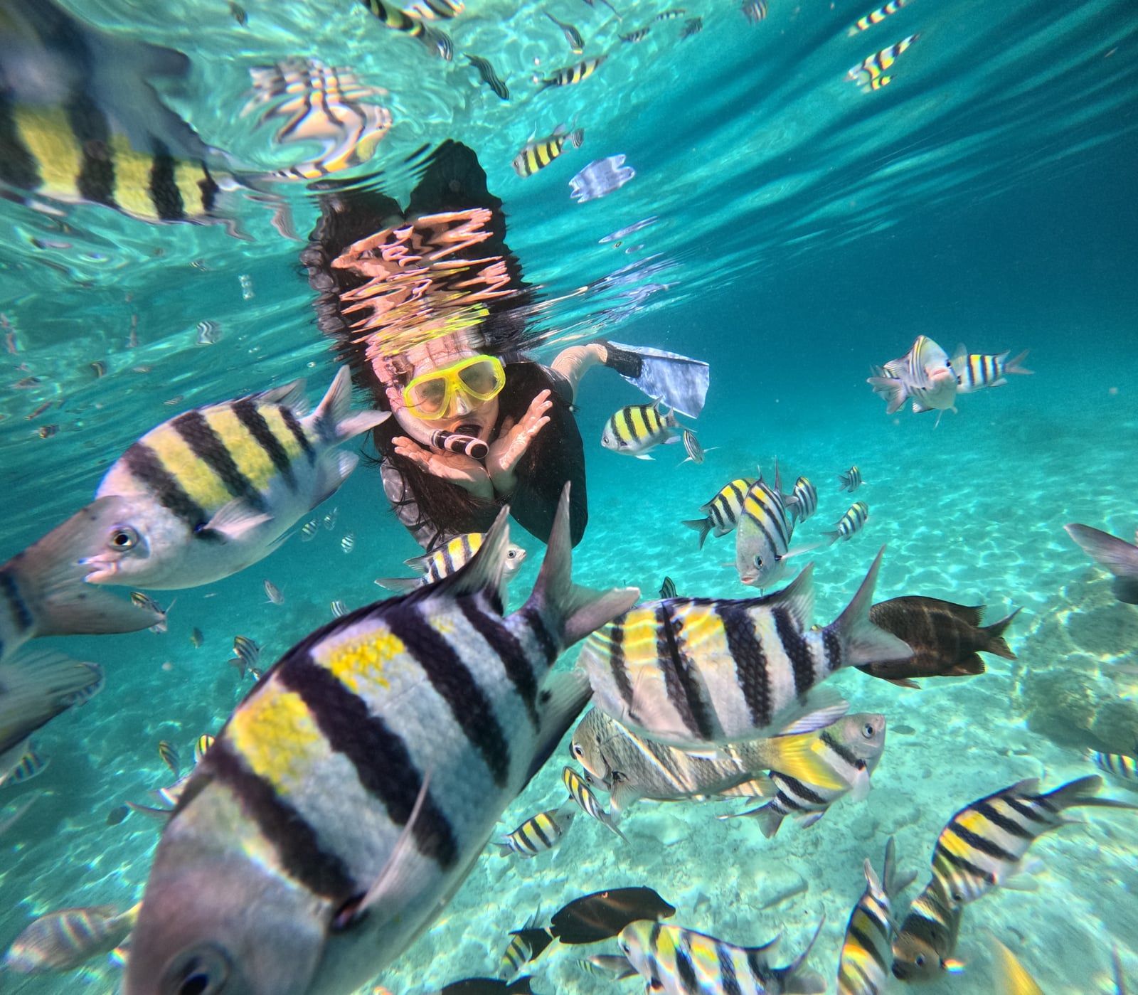 Foto di un visitatore del tour di Isola Saona